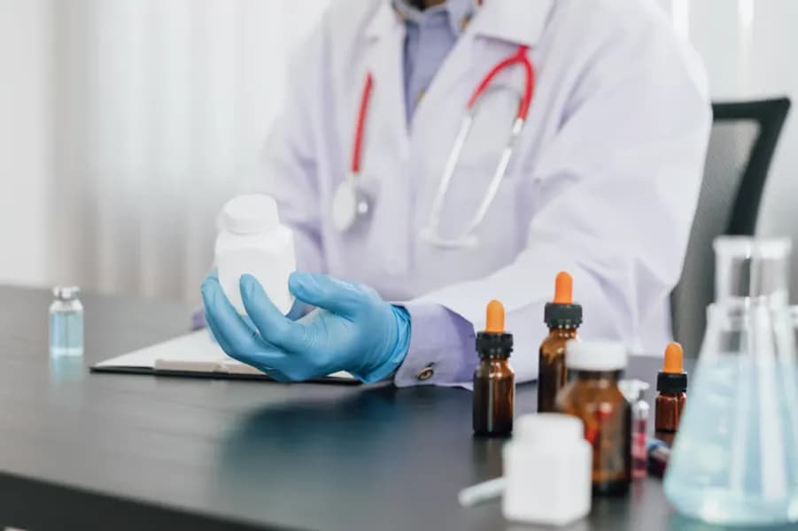 Healthcare professional with a stethoscope